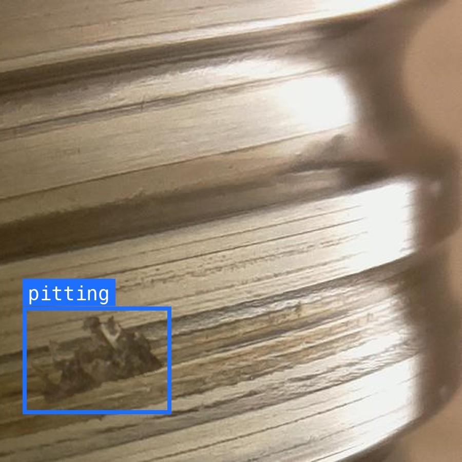 Visual inspection · precision metal — synthetic training data example