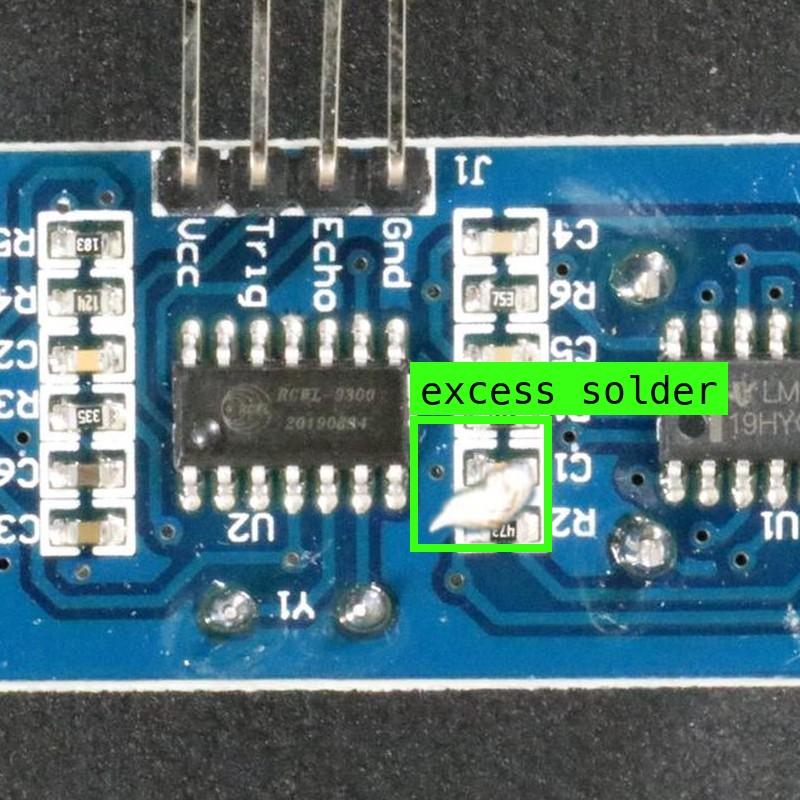 Visual inspection · electronics & semiconductors — synthetic training data example